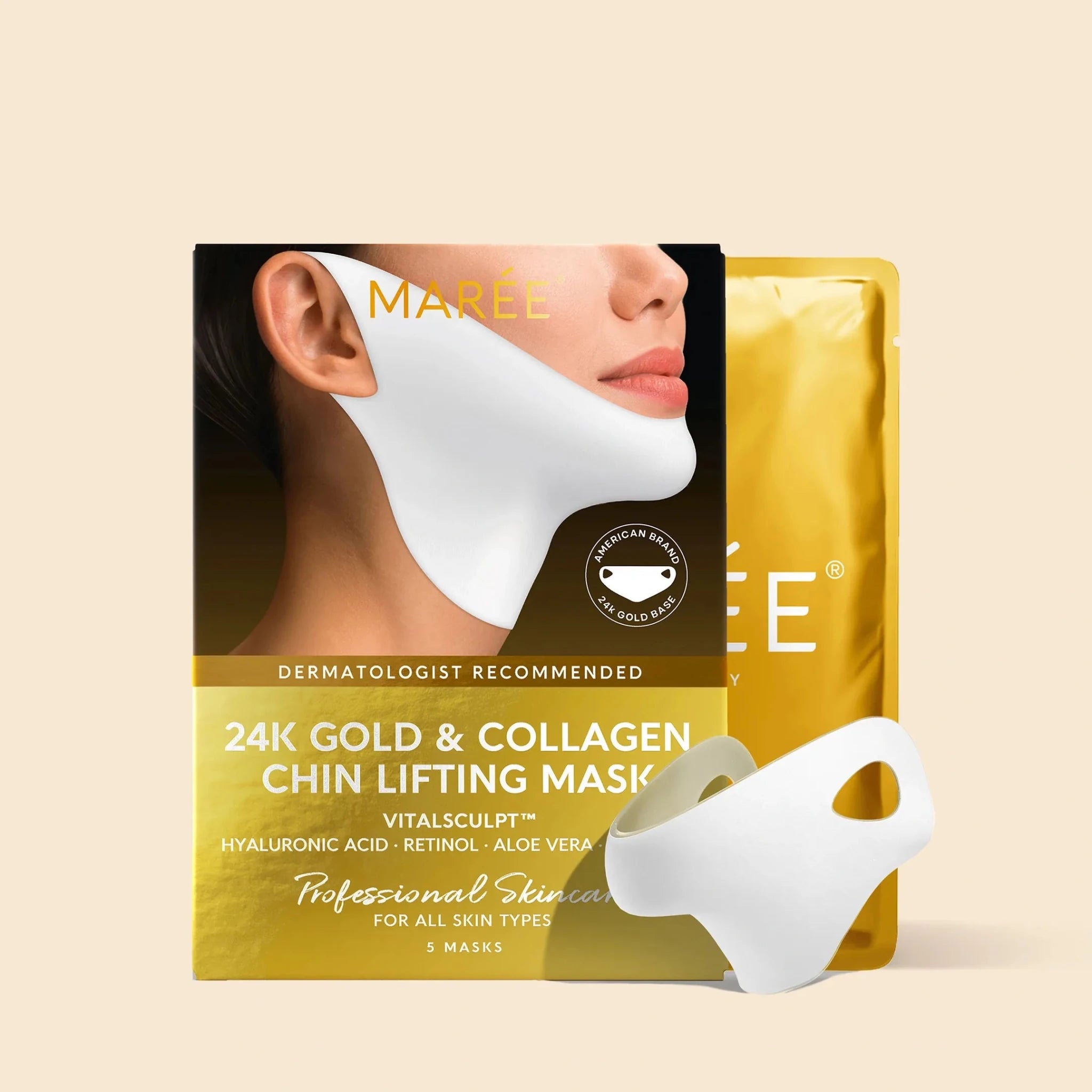 24K Gold Chin & Jawline Lifting Mask - SNMShop