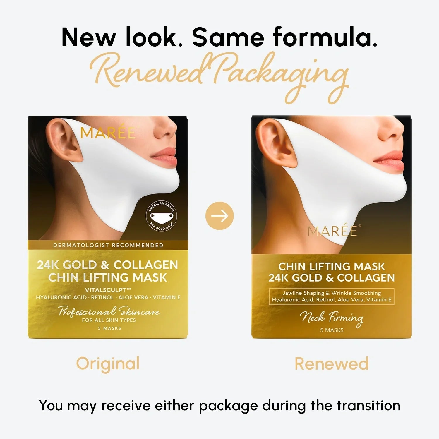 24K Gold Chin & Jawline Lifting Mask - SNMShop