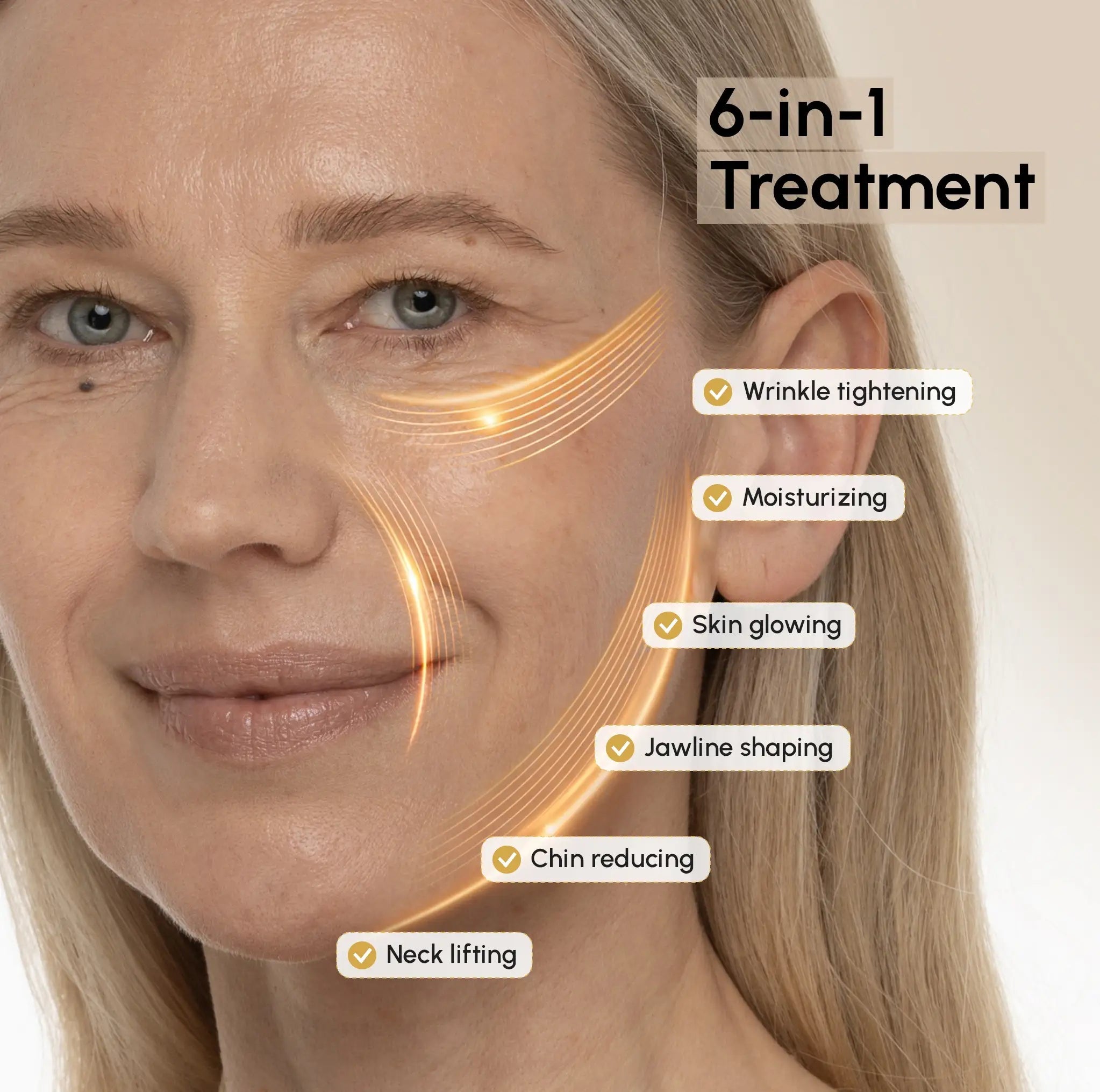 24K Gold Chin & Jawline Lifting Mask - SNMShop