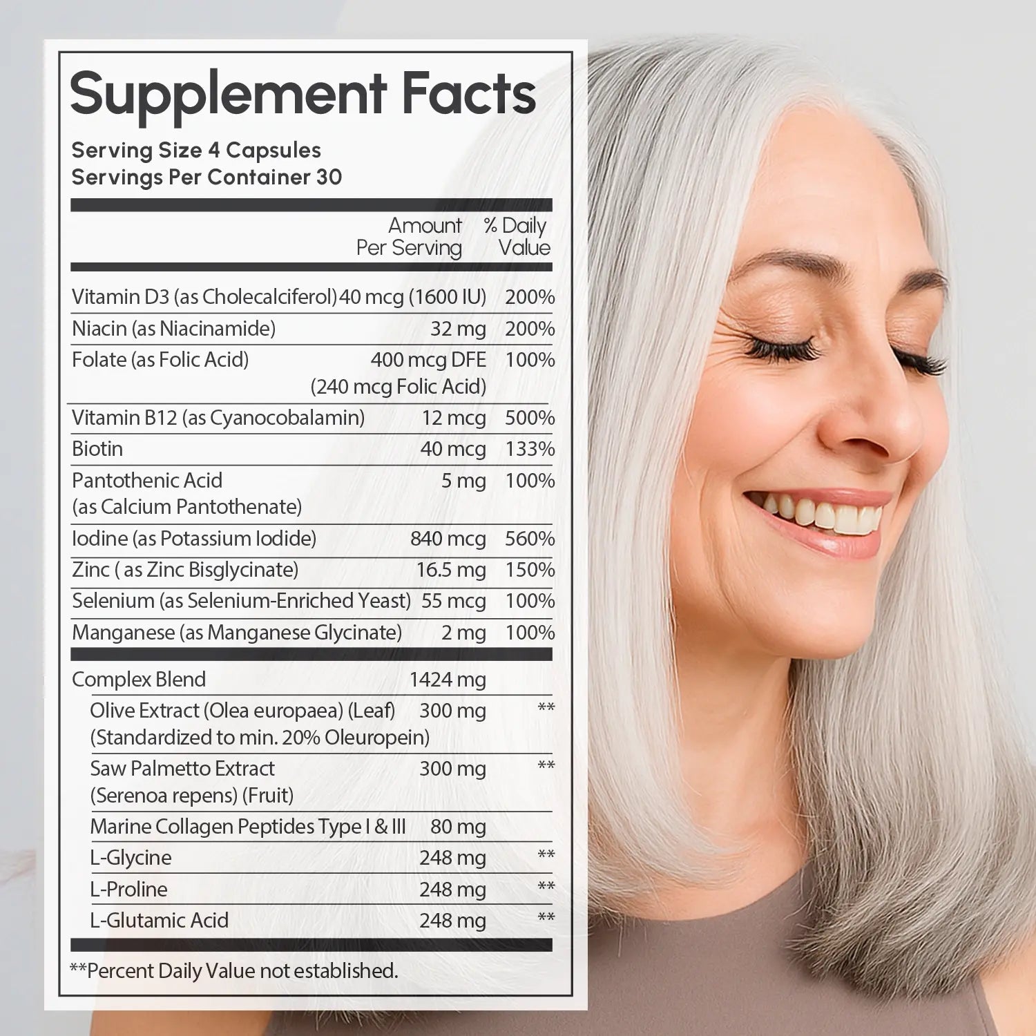 Biotin & Collagen Hair Growth Complex - SNMShop