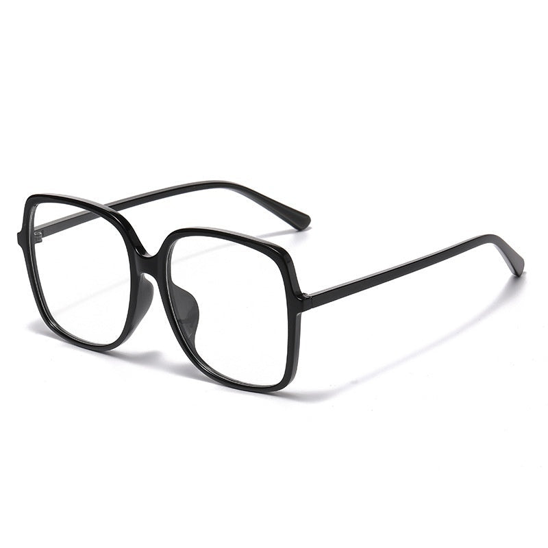 Black Oversized-frame Glassesperfect For A No-makeup Look - SNMShop