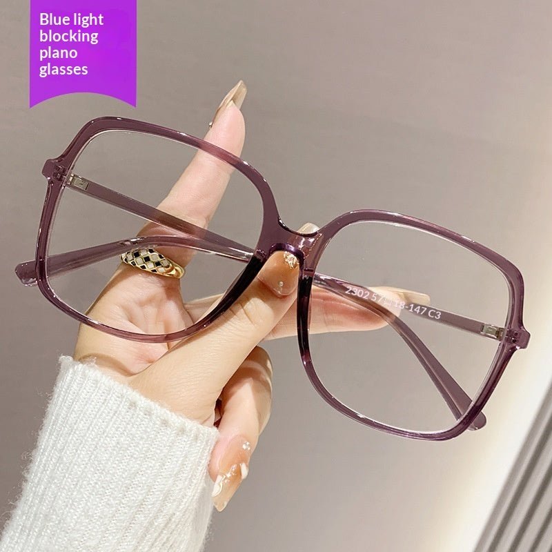 Black Oversized-frame Glassesperfect For A No-makeup Look - SNMShop