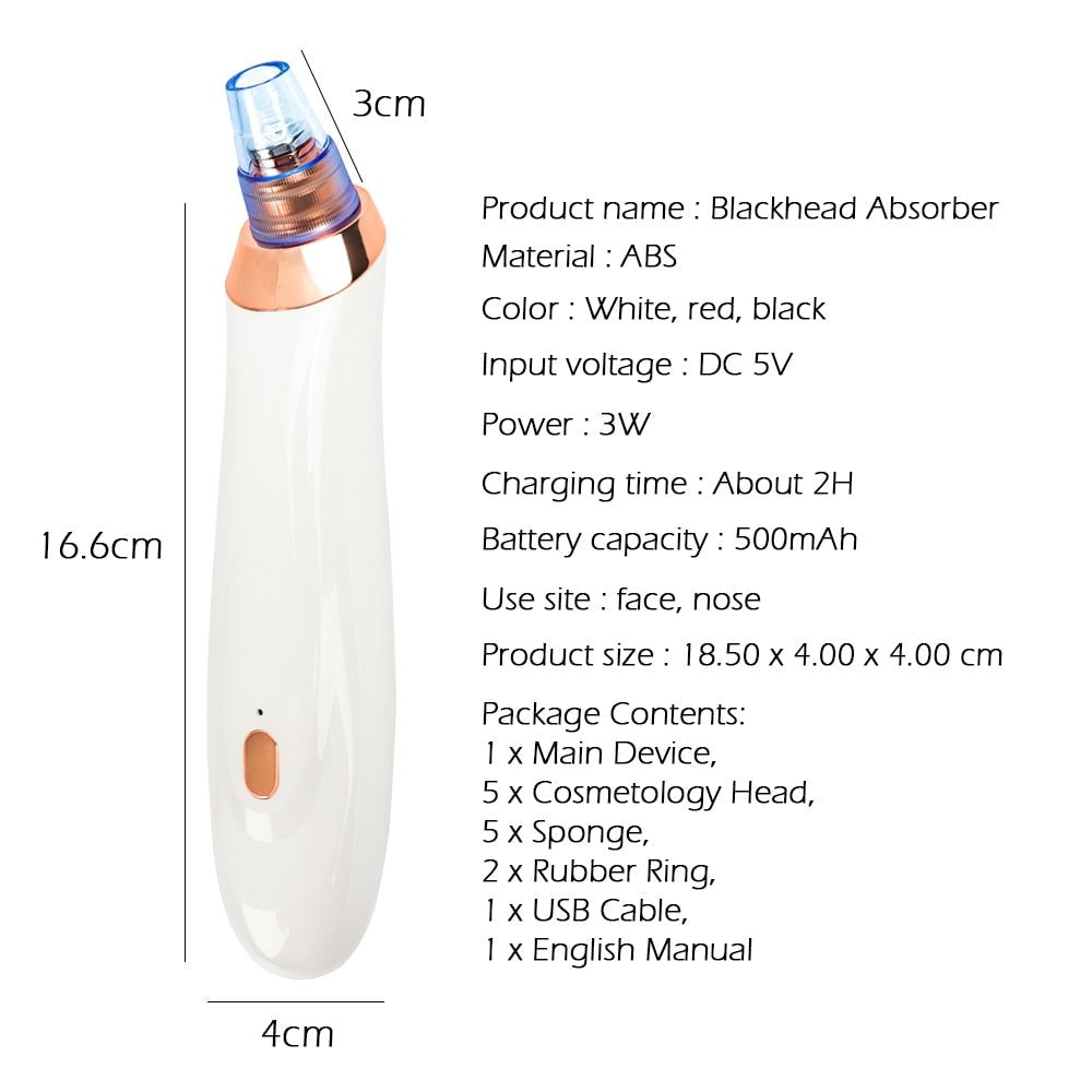 Blackhead instrument pore cleaner to blackhead artifact electric acne machine to blackhead - SNMShop
