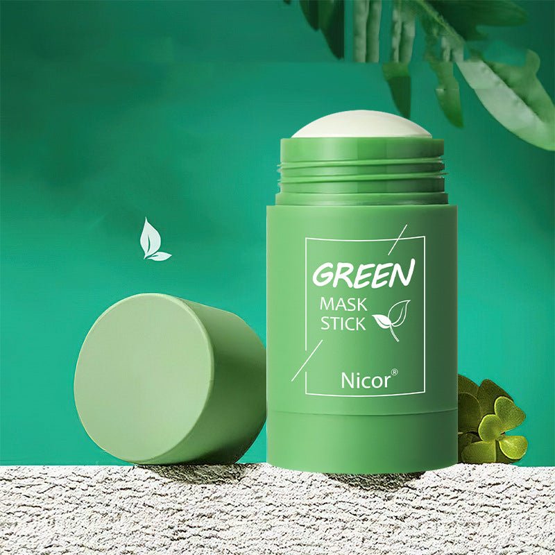 Cleansing Green Tea Mask Clay Stick Oil Control Anti-Acne Whitening Seaweed Mask Skin Care - SNMShop