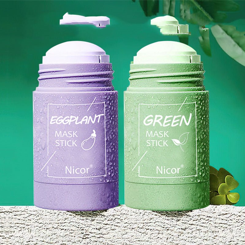 Cleansing Green Tea Mask Clay Stick Oil Control Anti-Acne Whitening Seaweed Mask Skin Care - SNMShop