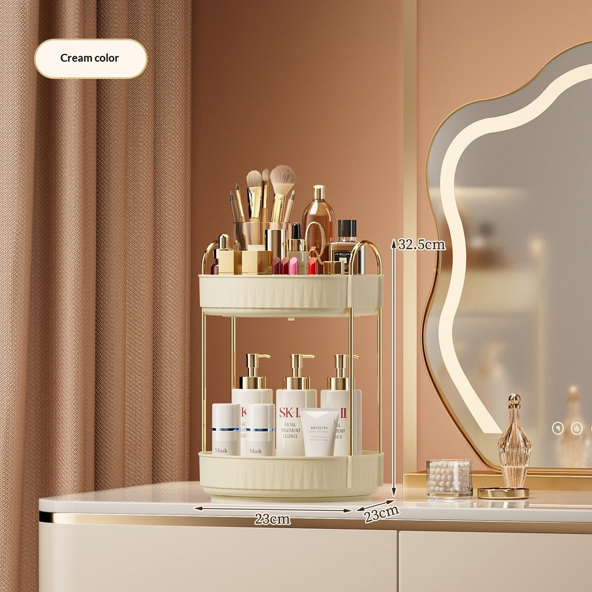 Desktop Vanity Makeup And Skincare Organizer Rack - SNMShop