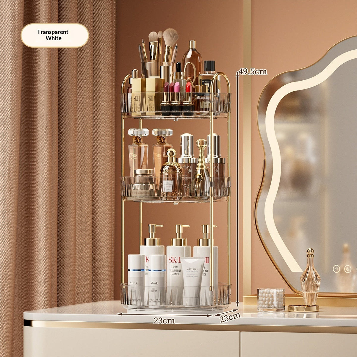 Desktop Vanity Makeup And Skincare Organizer Rack - SNMShop