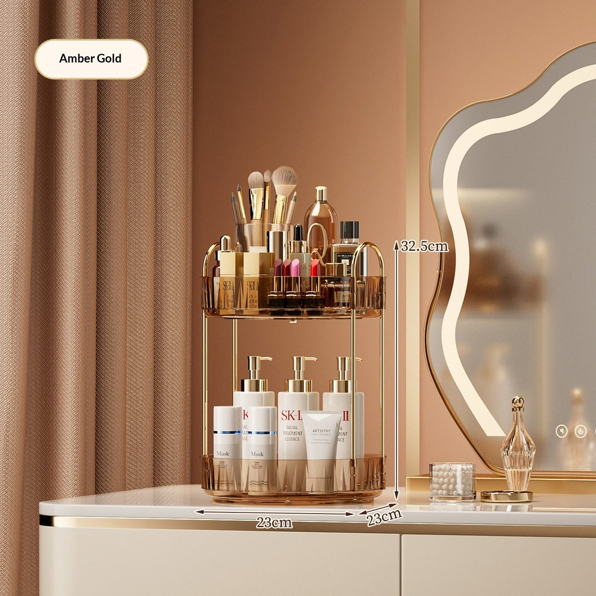 Desktop Vanity Makeup And Skincare Organizer Rack - SNMShop