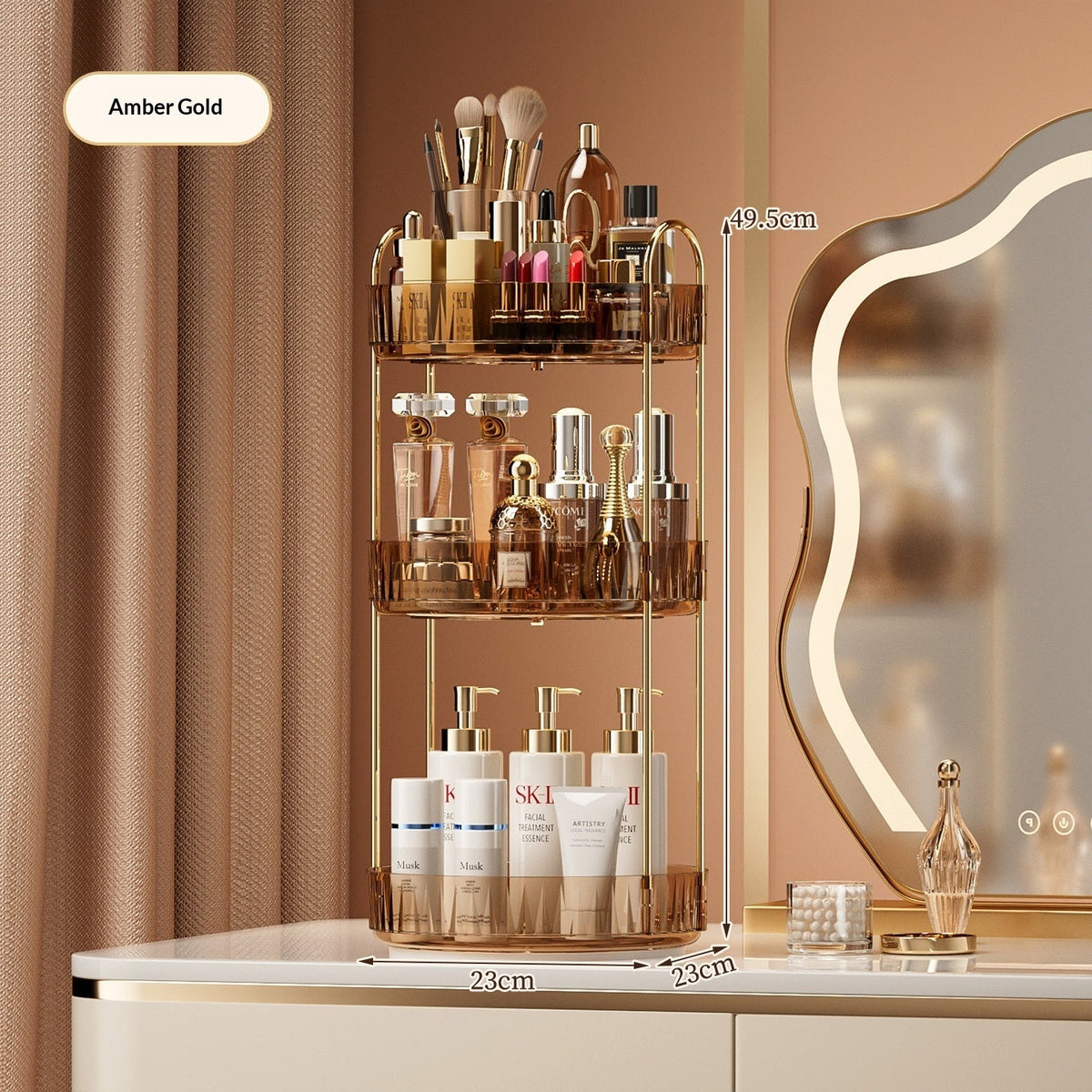 Desktop Vanity Makeup And Skincare Organizer Rack - SNMShop