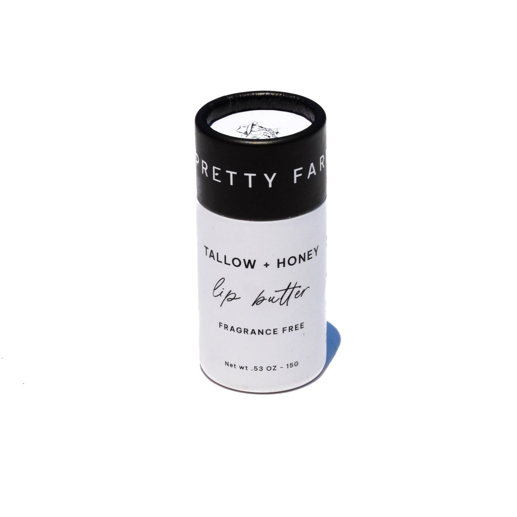 Fragrance Free Tallow + Honey Lip Butter | Eco-Friendly Travel Tube - SNMShop