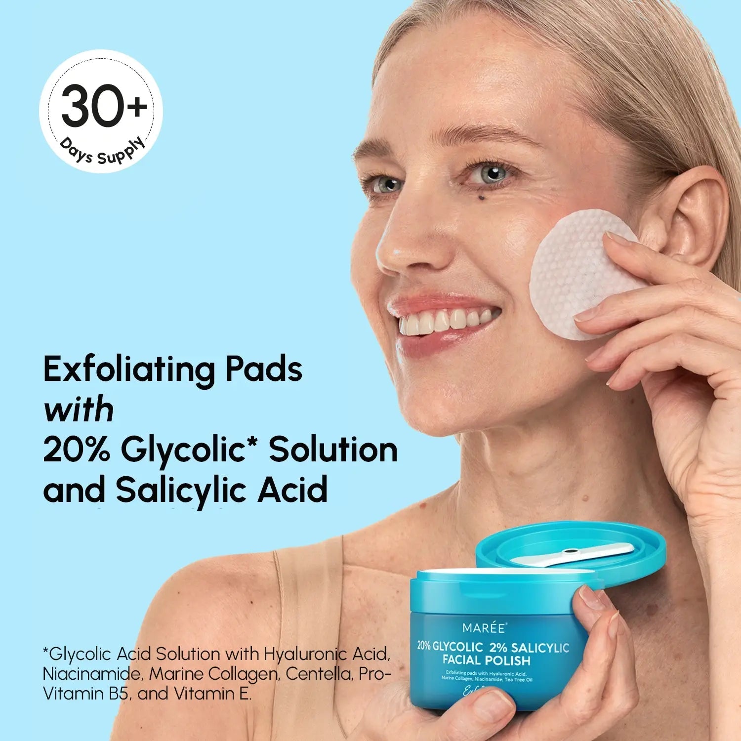 Glycolic & Salicylic Acid Peel Pads - SNMShop