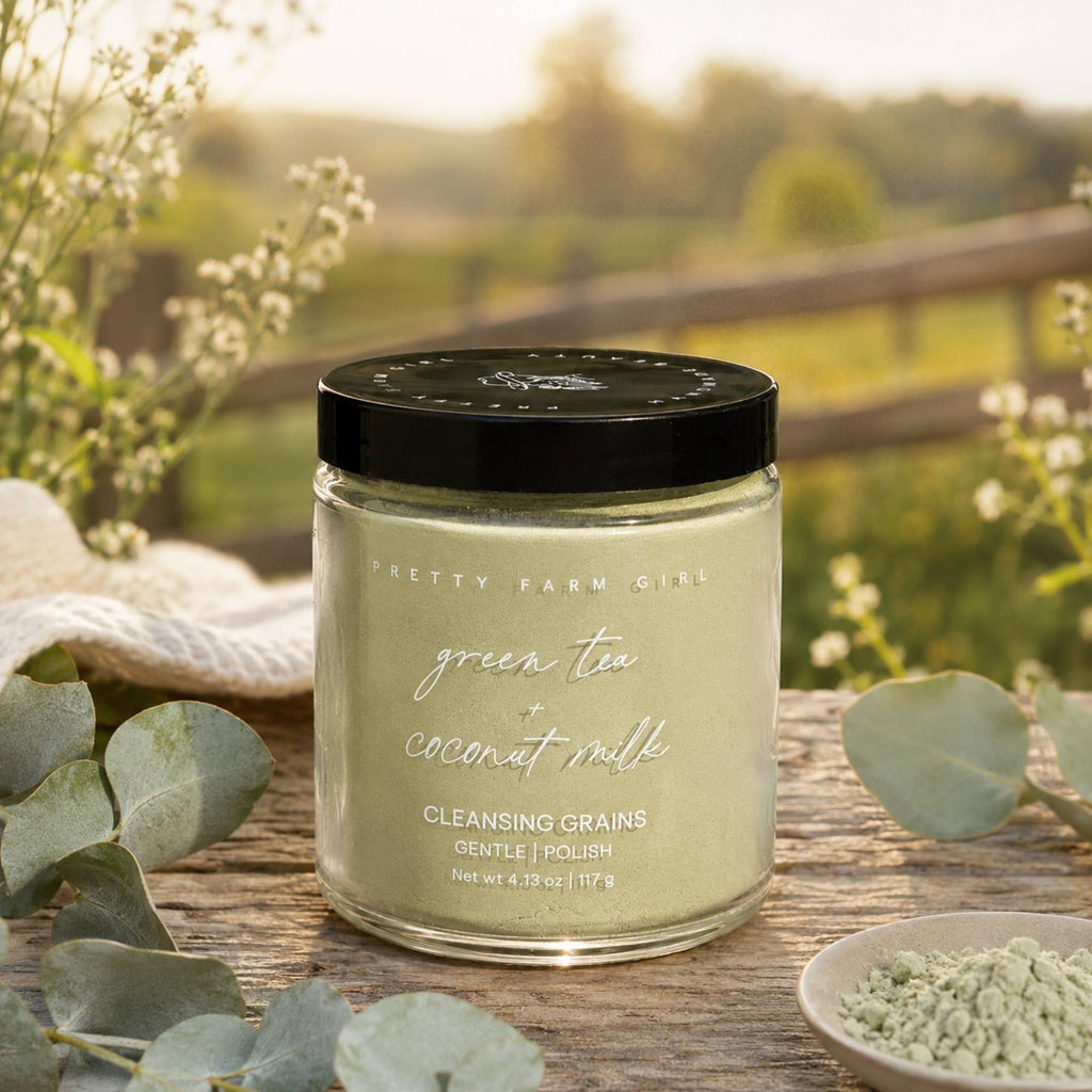 Green Tea + Coconut Milk Facial Cleansing Grains - SNMShop