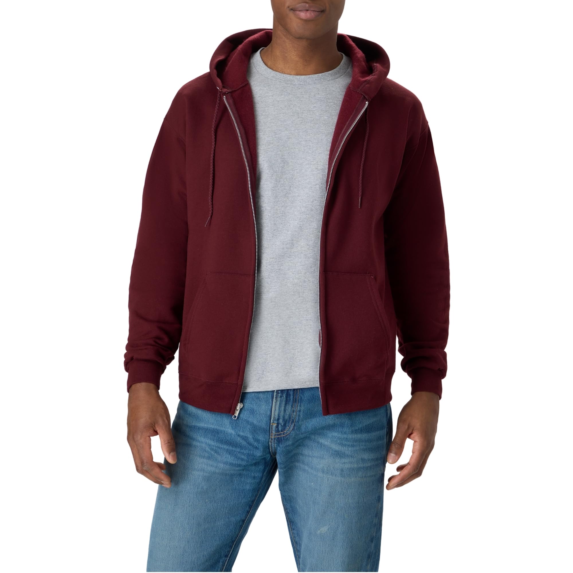 Hanes Men's Zip-up Hoodie, Ecosmart Fleece Full-zip Hoodie for Men, Hooded Sweatshirt - SNMShop