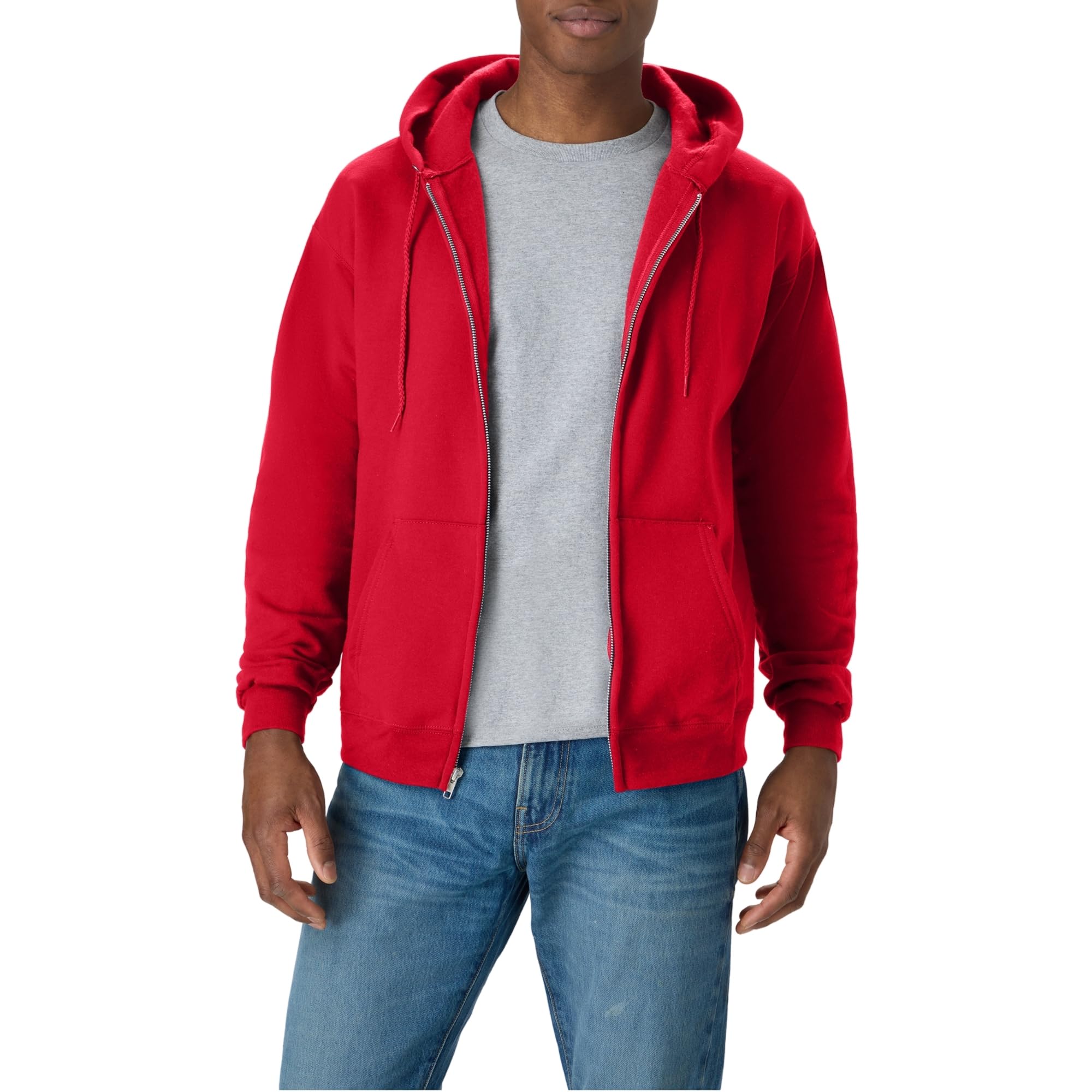 Hanes Men's Zip-up Hoodie, Ecosmart Fleece Full-zip Hoodie for Men, Hooded Sweatshirt - SNMShop