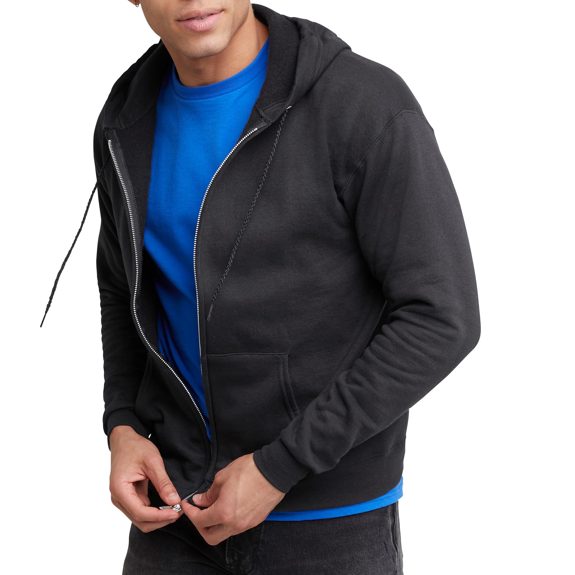 Hanes Men's Zip-up Hoodie, Ecosmart Fleece Full-zip Hoodie for Men, Hooded Sweatshirt - SNMShop