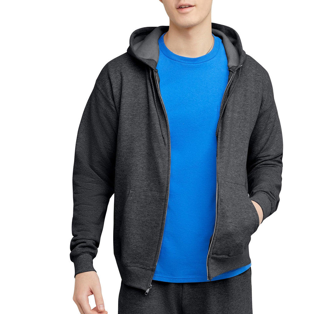Hanes Men's Zip-up Hoodie, Ecosmart Fleece Full-zip Hoodie for Men, Hooded Sweatshirt - SNMShop