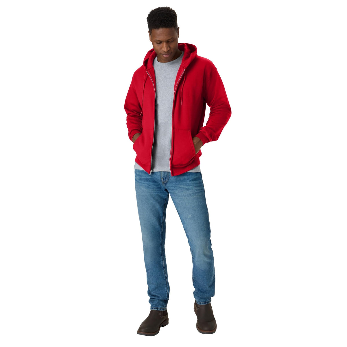 Hanes Men's Zip-up Hoodie, Ecosmart Fleece Full-zip Hoodie for Men, Hooded Sweatshirt - SNMShop