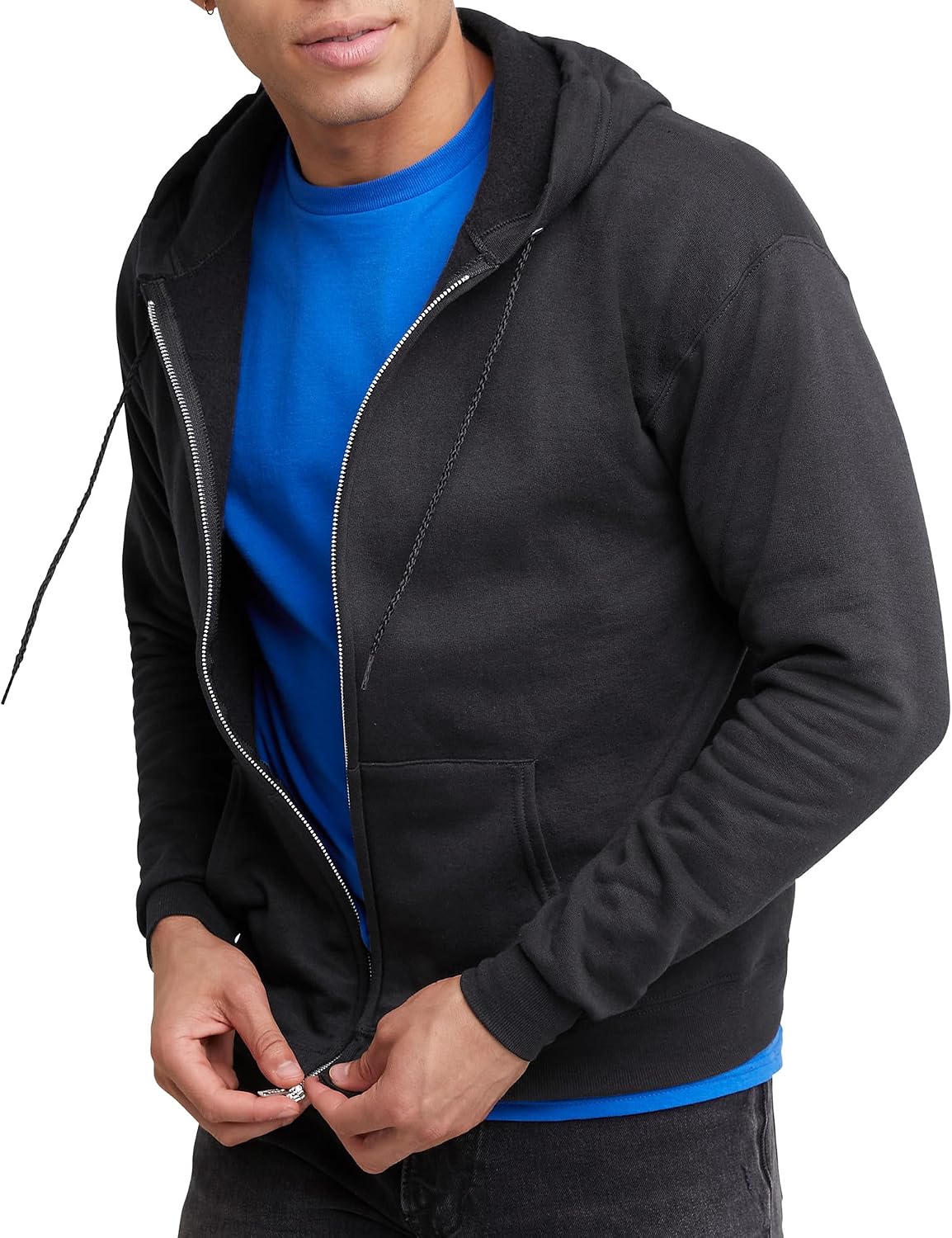 Hanes Men's Zip-up Hoodie, Ecosmart Fleece Full-zip Hoodie for Men, Hooded Sweatshirt - SNMShop