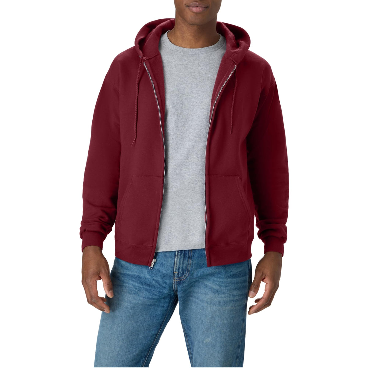 Hanes Men's Zip-up Hoodie, Ecosmart Fleece Full-zip Hoodie for Men, Hooded Sweatshirt - SNMShop