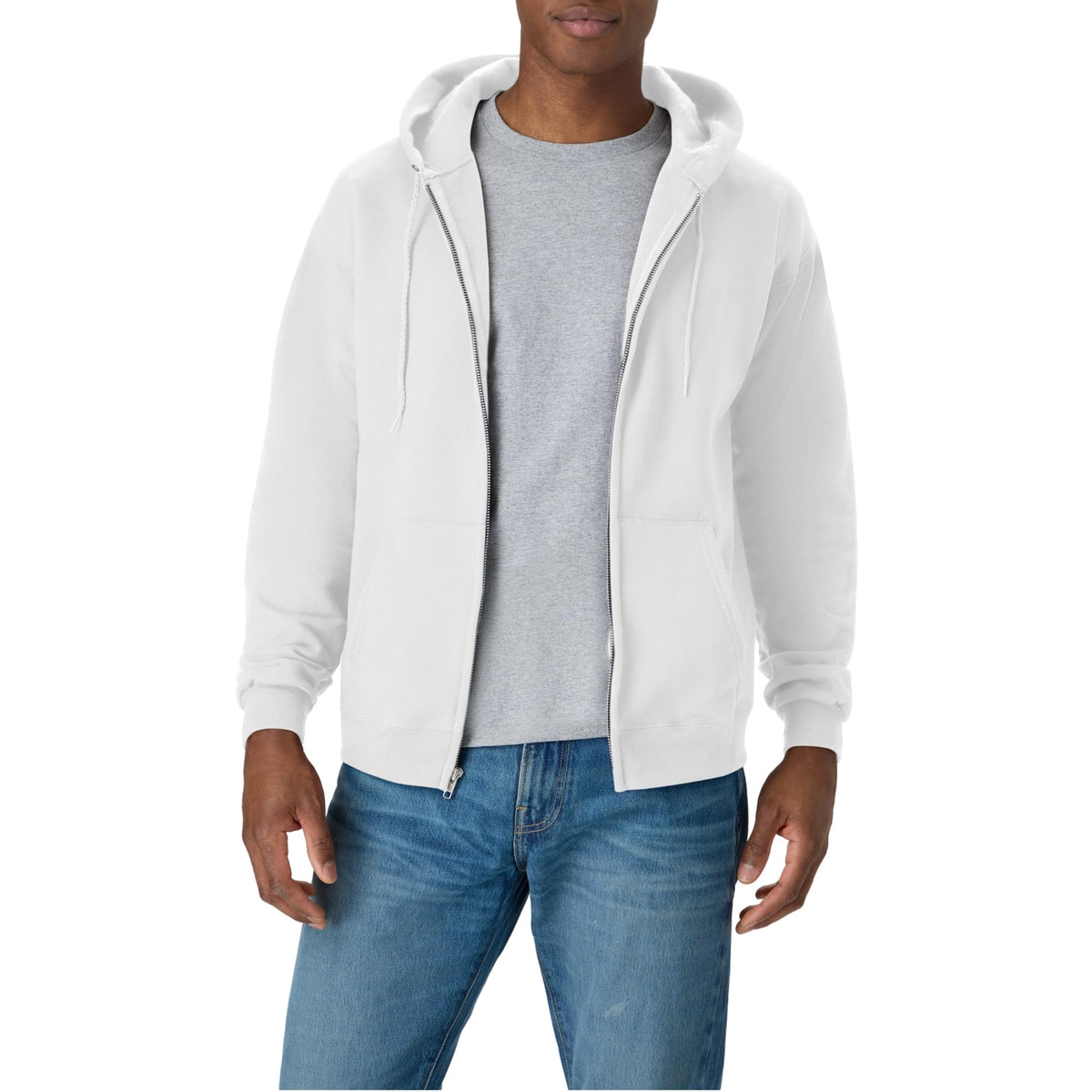 Hanes Men's Zip-up Hoodie, Ecosmart Fleece Full-zip Hoodie for Men, Hooded Sweatshirt - SNMShop