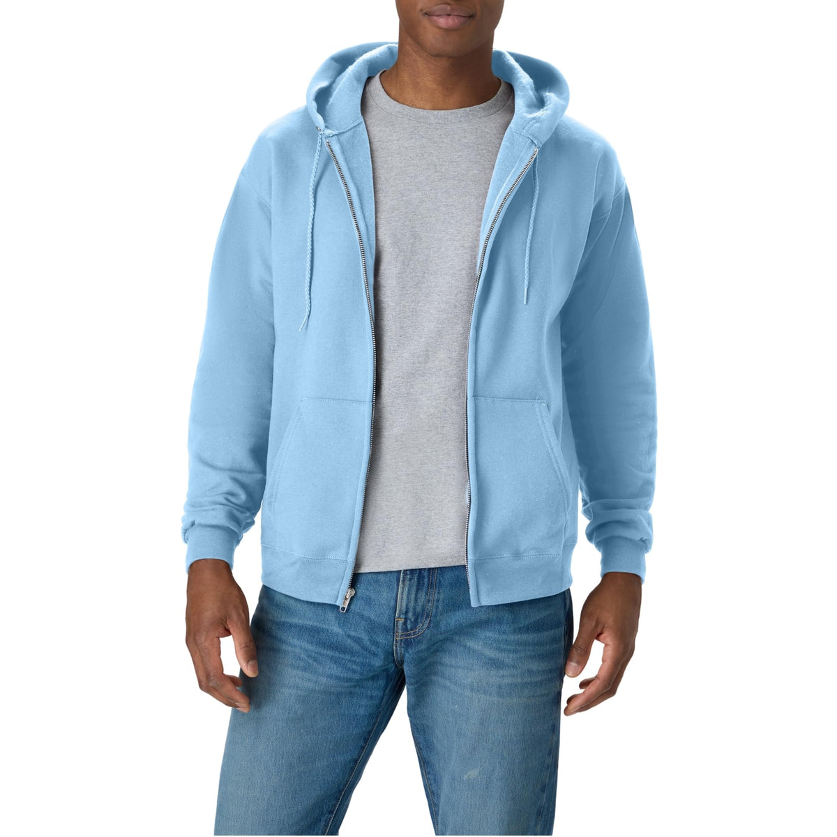Hanes Men's Zip-up Hoodie, Ecosmart Fleece Full-zip Hoodie for Men, Hooded Sweatshirt - SNMShop