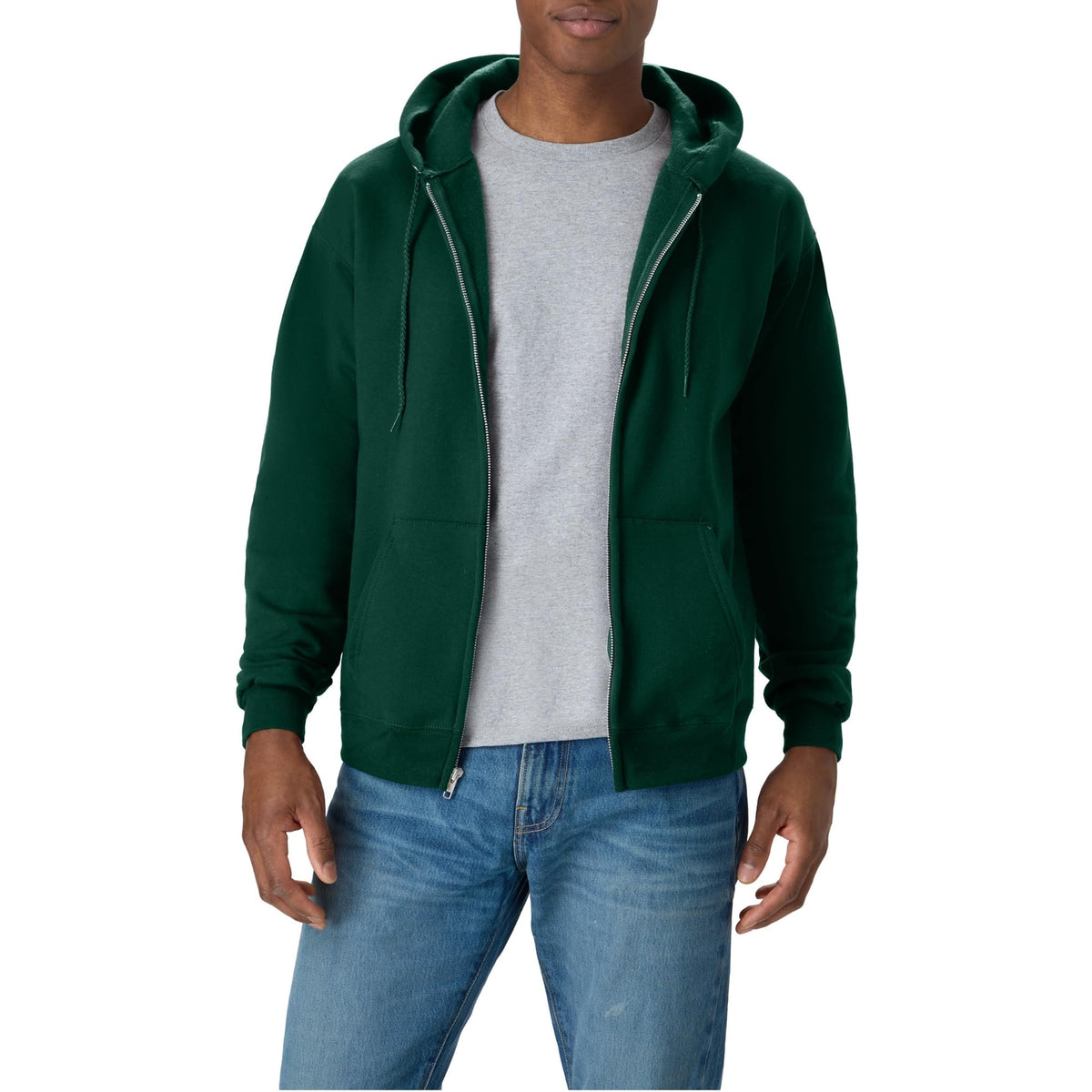 Hanes Men's Zip-up Hoodie, Ecosmart Fleece Full-zip Hoodie for Men, Hooded Sweatshirt - SNMShop
