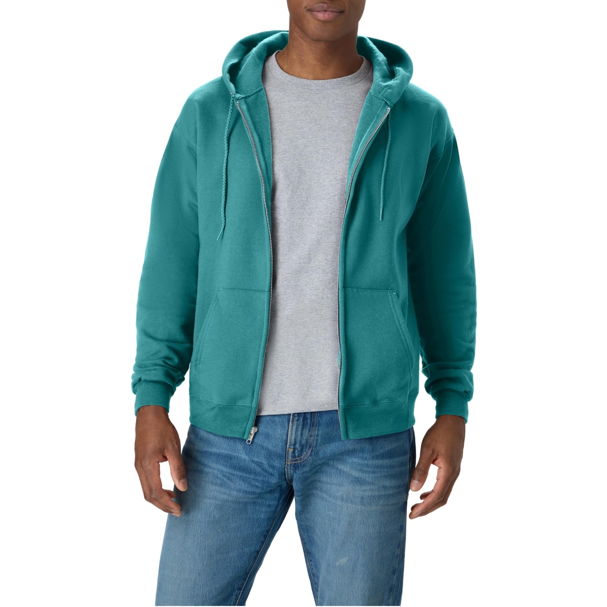 Hanes Men's Zip-up Hoodie, Ecosmart Fleece Full-zip Hoodie for Men, Hooded Sweatshirt - SNMShop