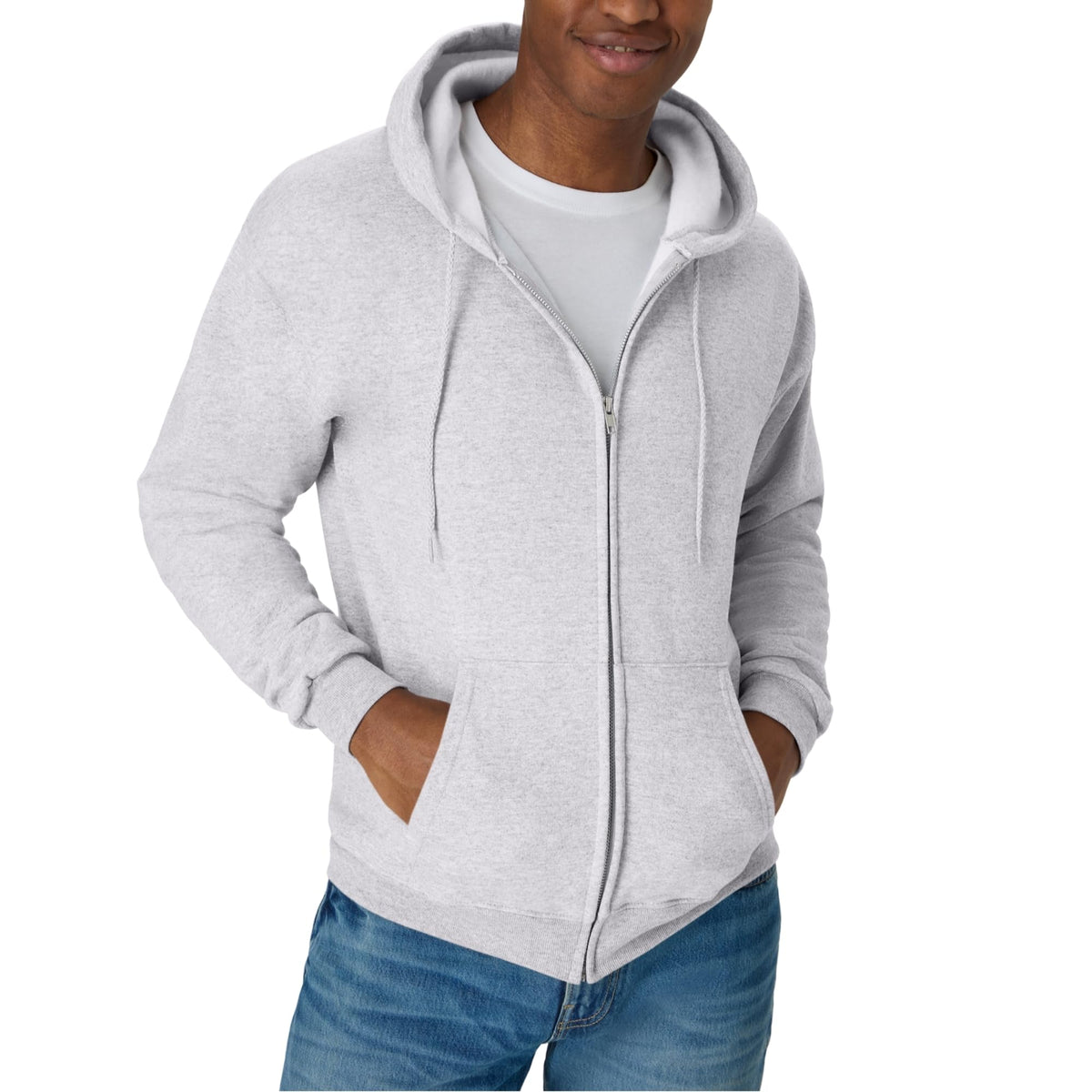 Hanes Men's Zip-up Hoodie, Ecosmart Fleece Full-zip Hoodie for Men, Hooded Sweatshirt - SNMShop