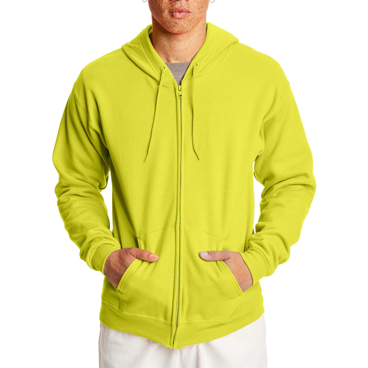 Hanes Men's Zip-up Hoodie, Ecosmart Fleece Full-zip Hoodie for Men, Hooded Sweatshirt - SNMShop