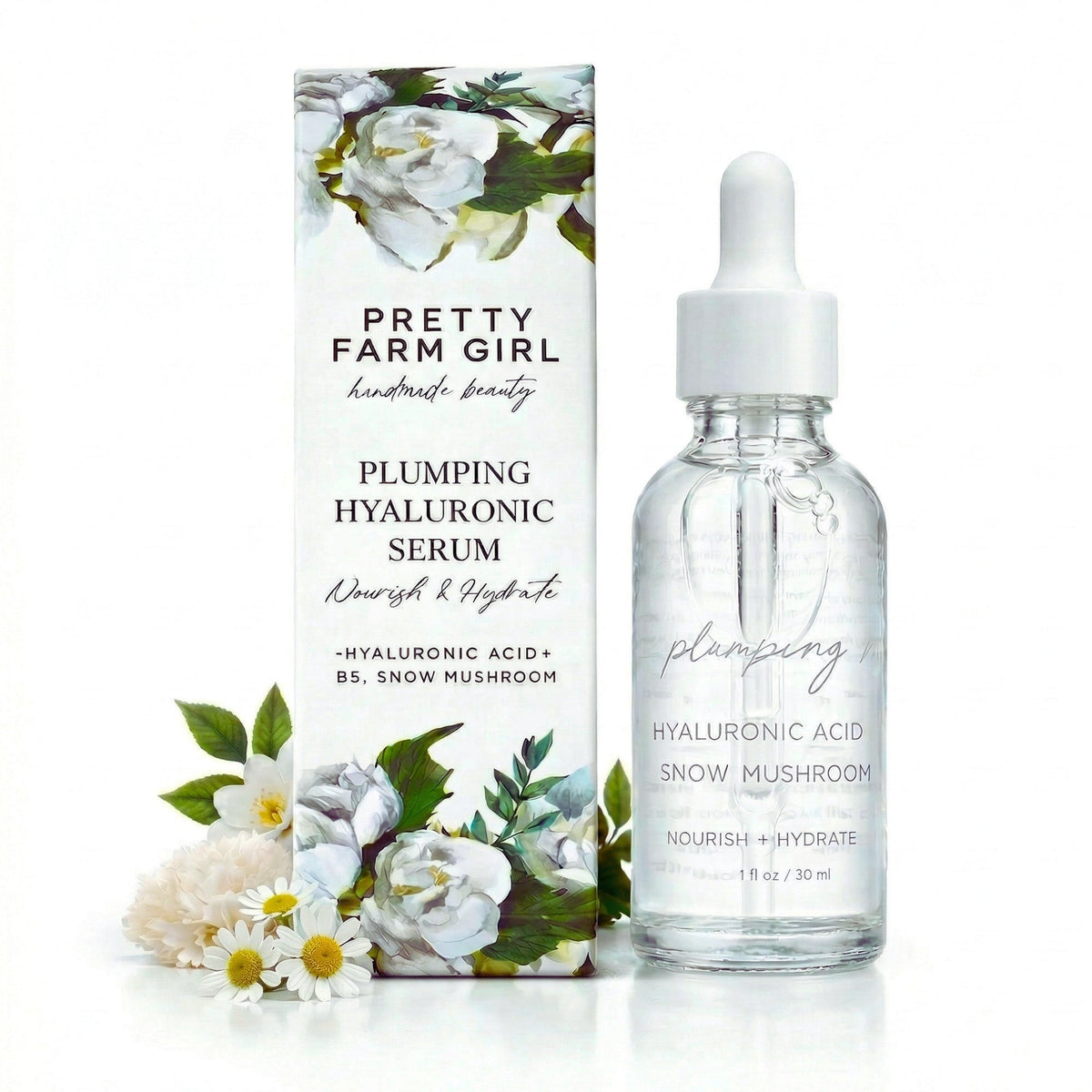 Hyaluronic Plumping Serum with Vitamin B5 + Snow Mushroom - SNMShop