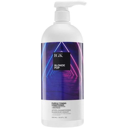 IGK BLONDE POP Purple Toning Conditioner 33.8oz - SNMShop