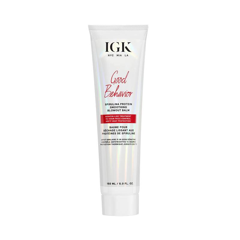 IGK GOOD BEHAVIOR Protein Smoothing Blowout Balm 5oz - SNMShop