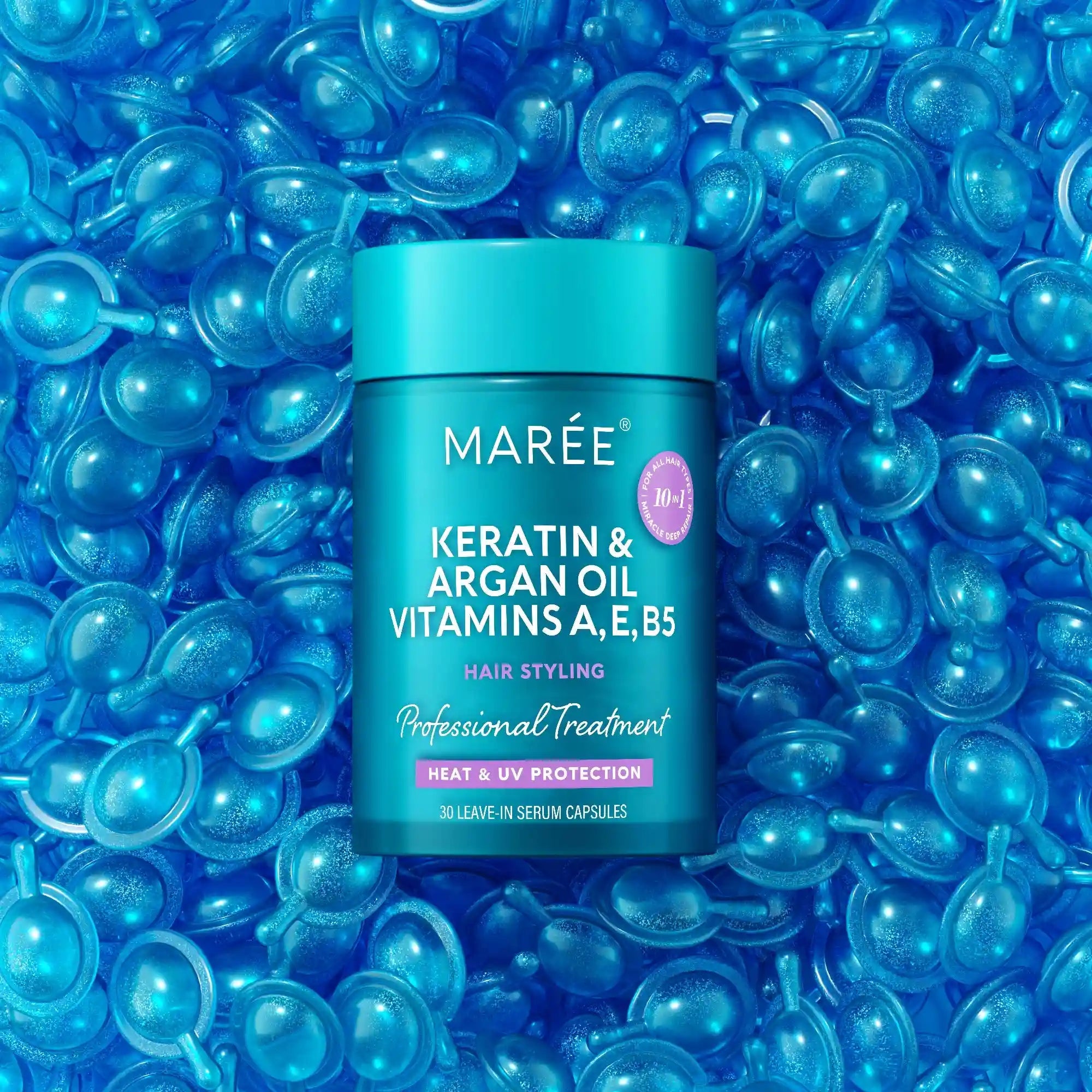 Keratin Oil Capsules for Frizz Control - SNMShop