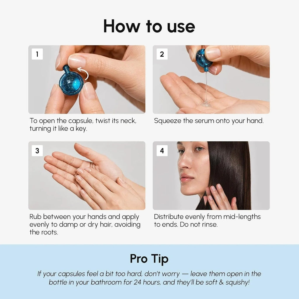 Keratin Oil Capsules for Frizz Control - SNMShop