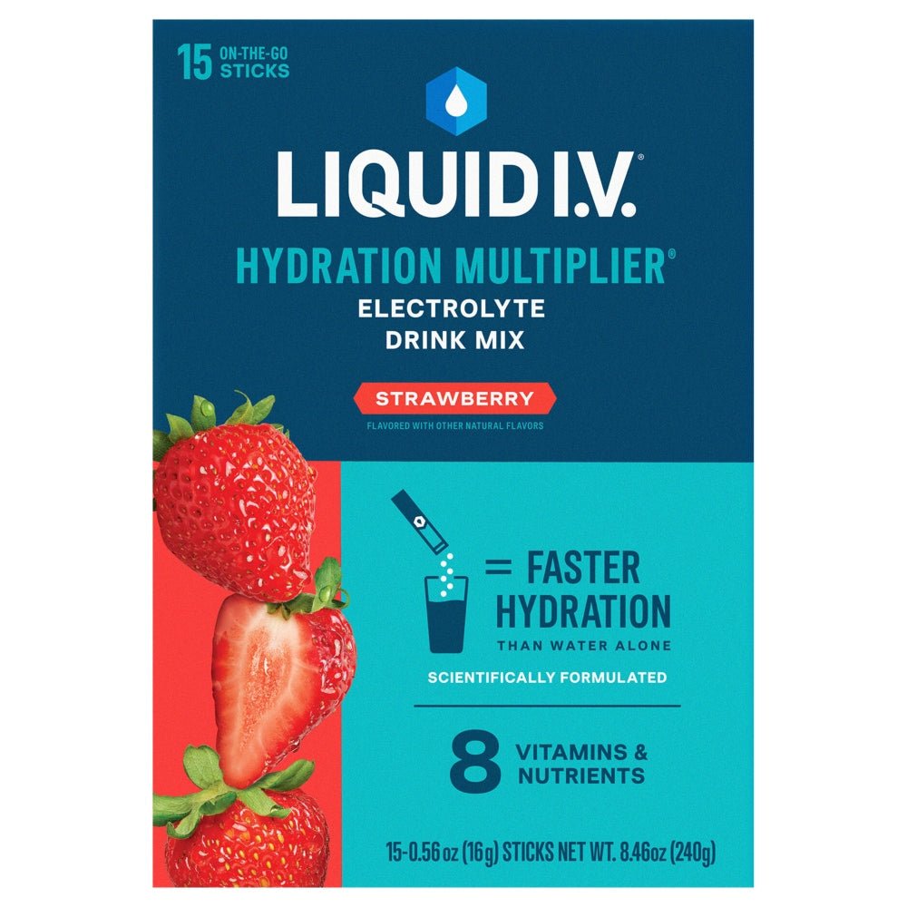 Liquid I.V. Hydration Multiplier Electrolyte Drink Mix Strawberry - SNMShop