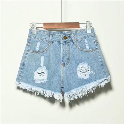 Loose Jean Shorts For Women Summer High Waist Hole - SNMShop
