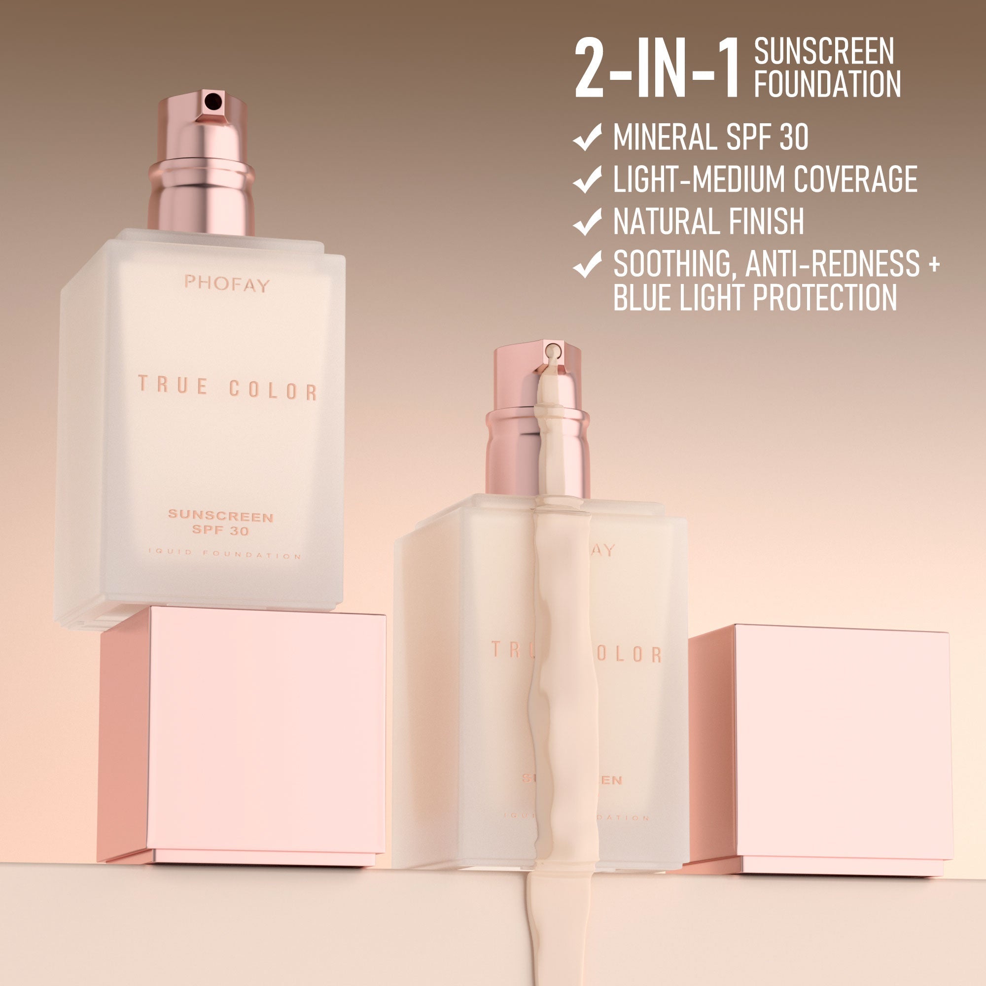 MATTE SUNSCREEN LIQUID FOUNDATION SPF 30 - SNMShop