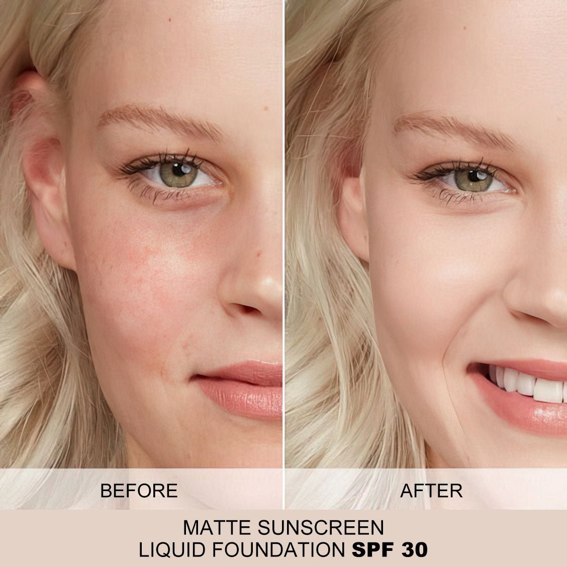 MATTE SUNSCREEN LIQUID FOUNDATION SPF 30 - SNMShop