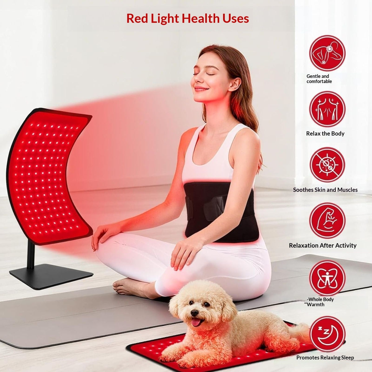 New 120-bead Detachable Dual-use Red-light Desktop Therapy Lamp - SNMShop