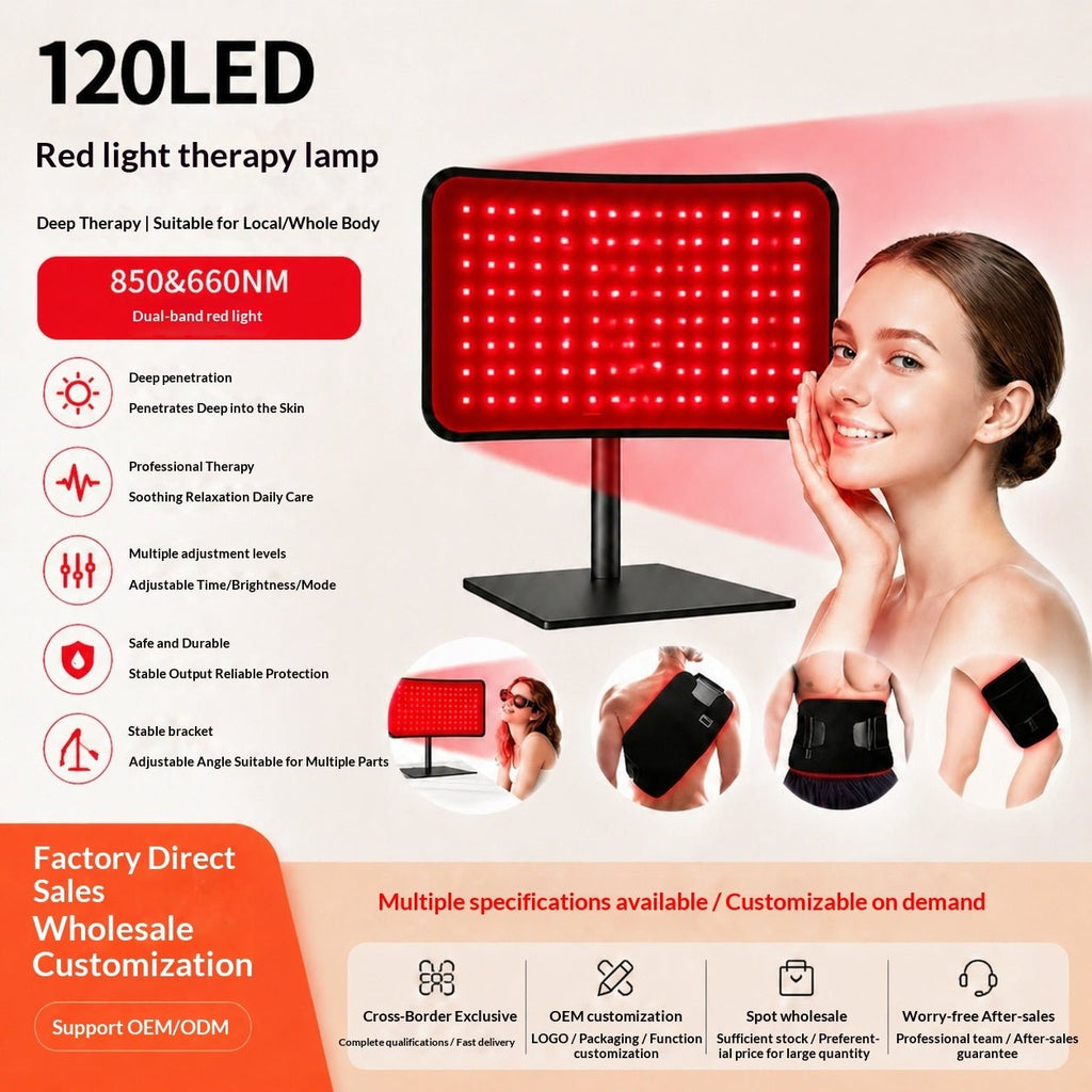 New 120-bead Detachable Dual-use Red-light Desktop Therapy Lamp - SNMShop