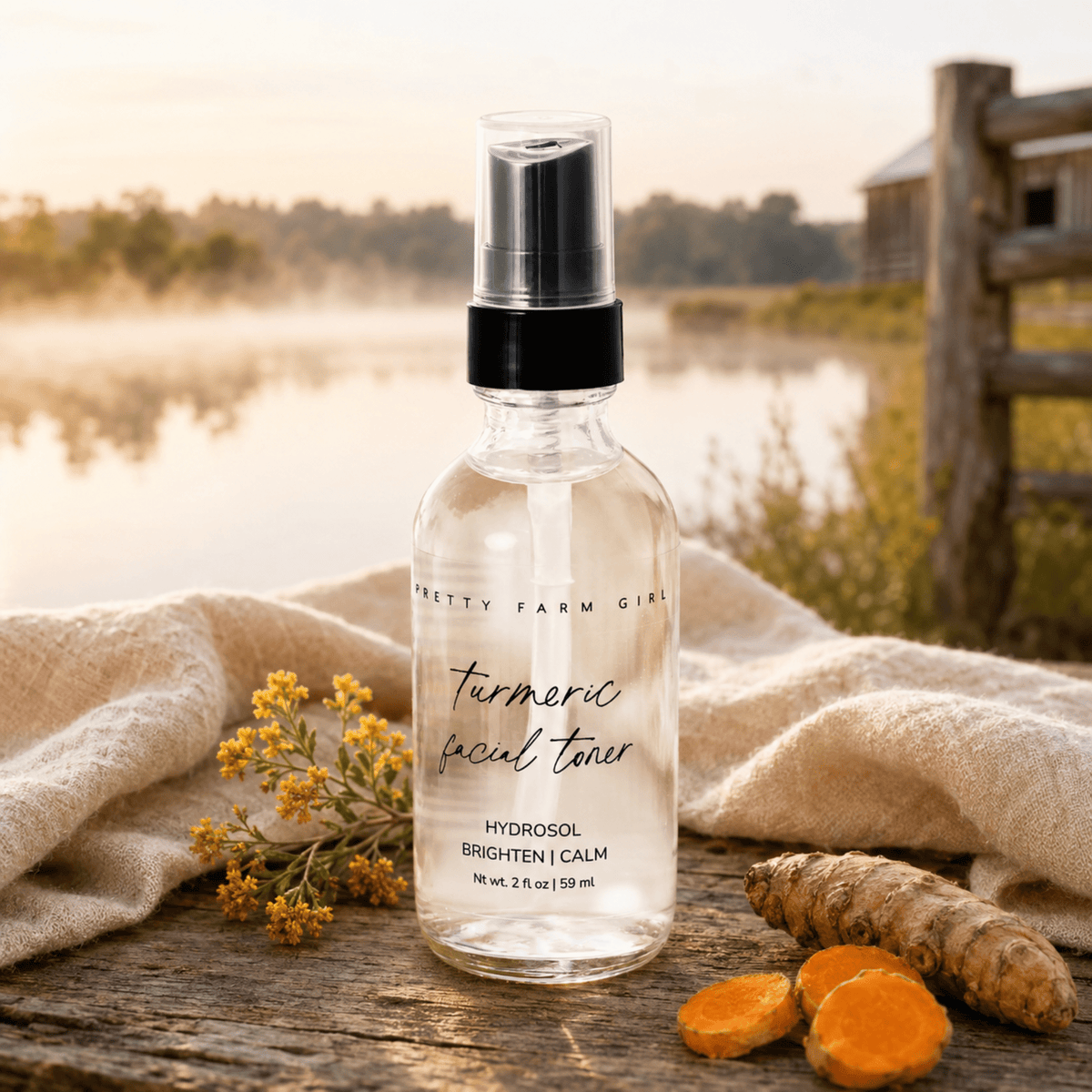 Organic Turmeric Facial Toner for Evening Skin Tone - SNMShop
