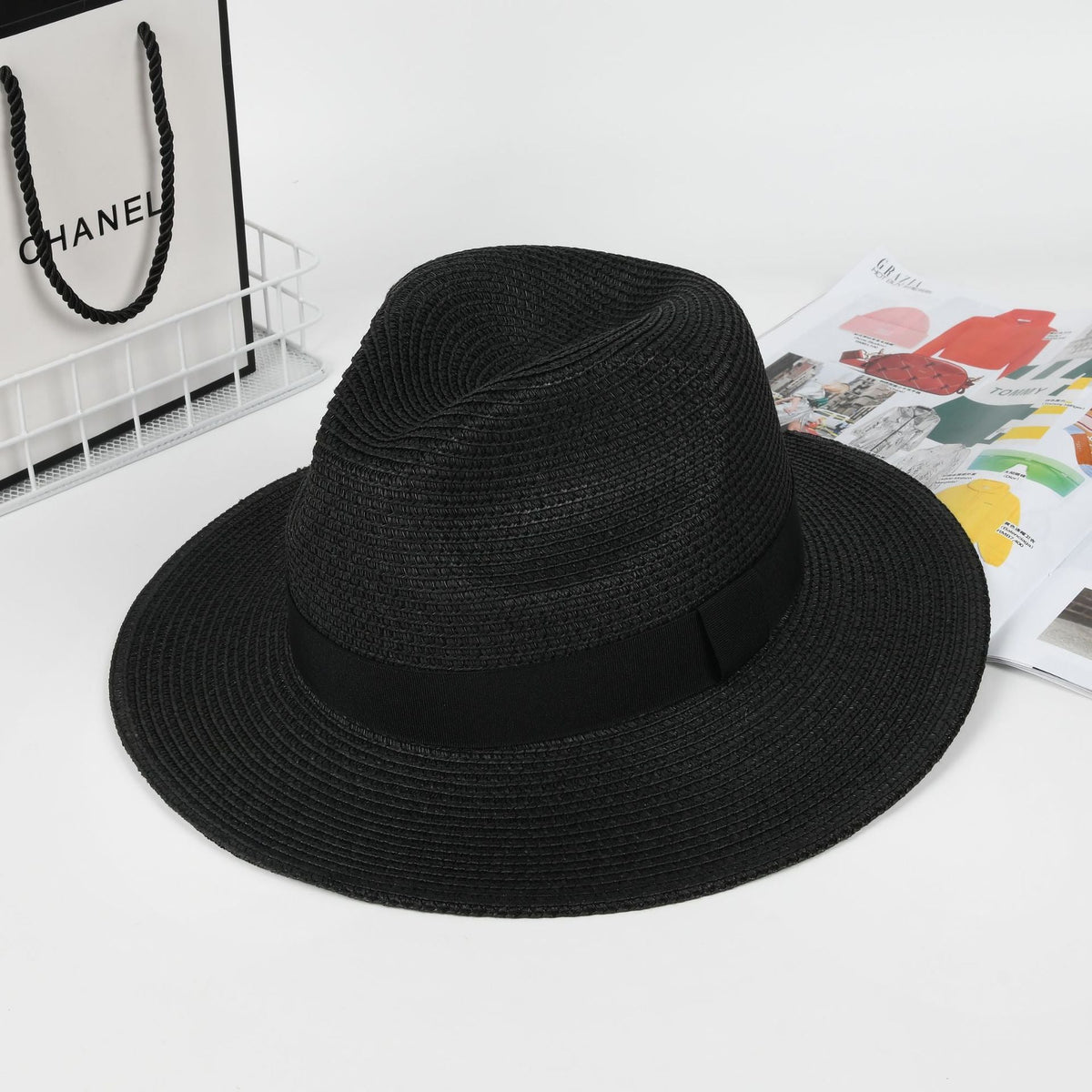 Panama Straw Hat Large Head Circumference For Women - SNMShop