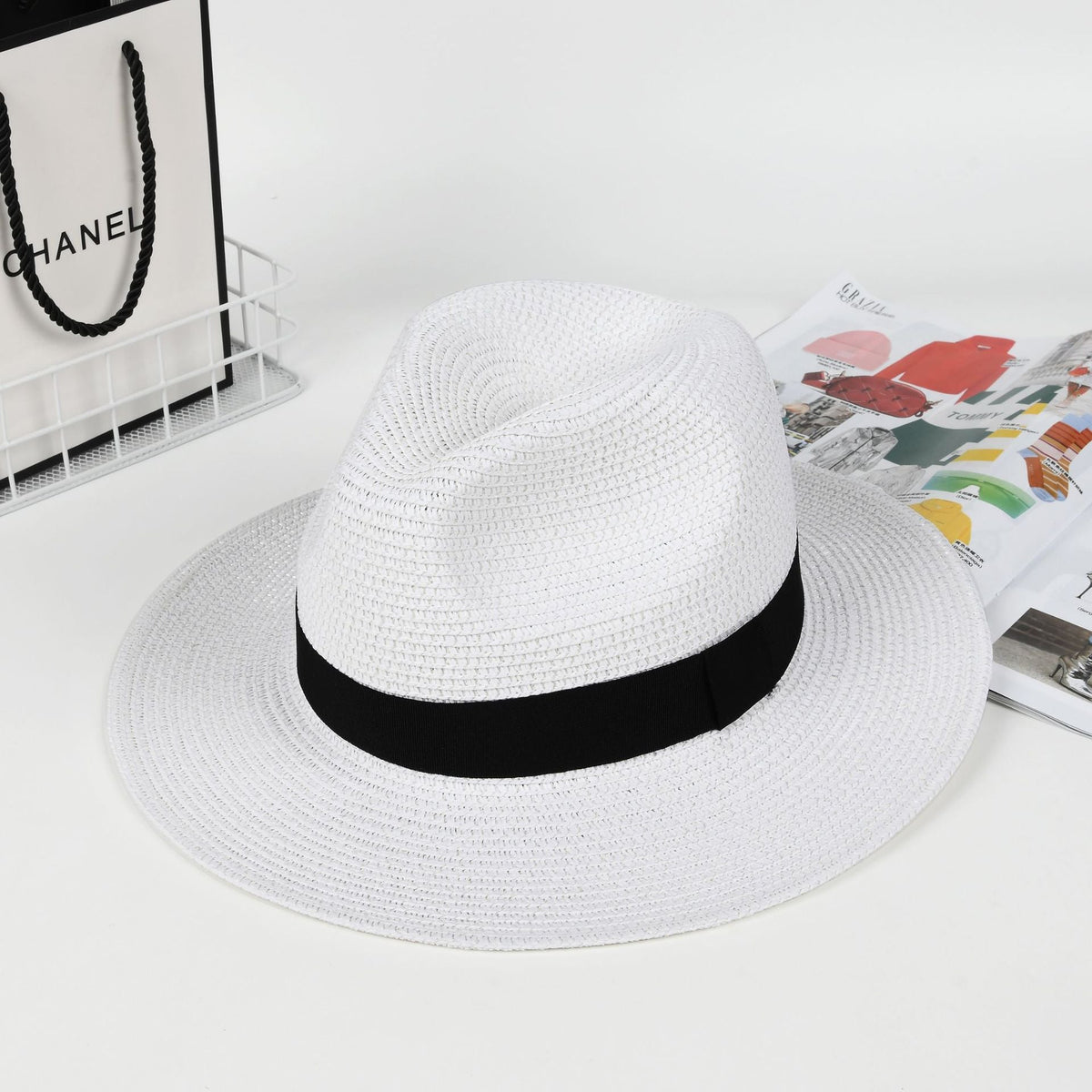 Panama Straw Hat Large Head Circumference For Women - SNMShop