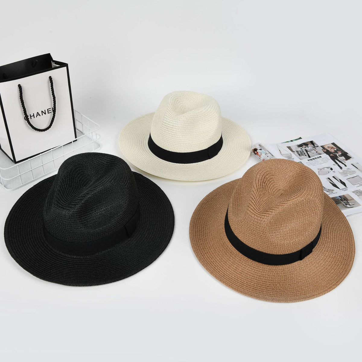 Panama Straw Hat Large Head Circumference For Women - SNMShop