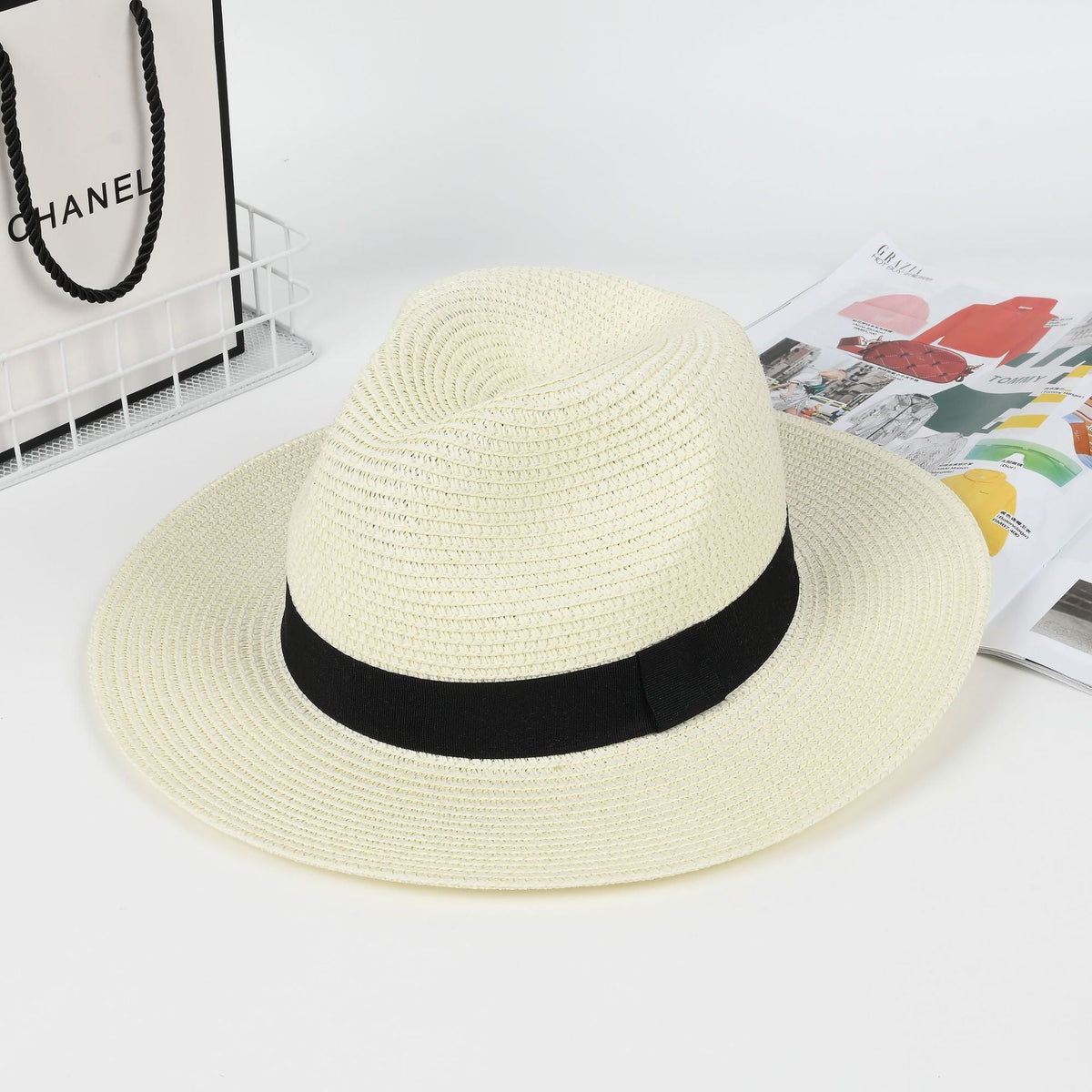 Panama Straw Hat Large Head Circumference For Women - SNMShop