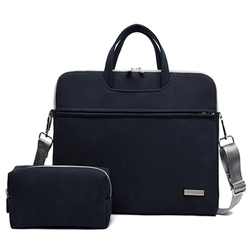 Stylish PU Leather Women's Laptop Briefcase for Macbook Air Carrying Case - SNMShop - SNMShop