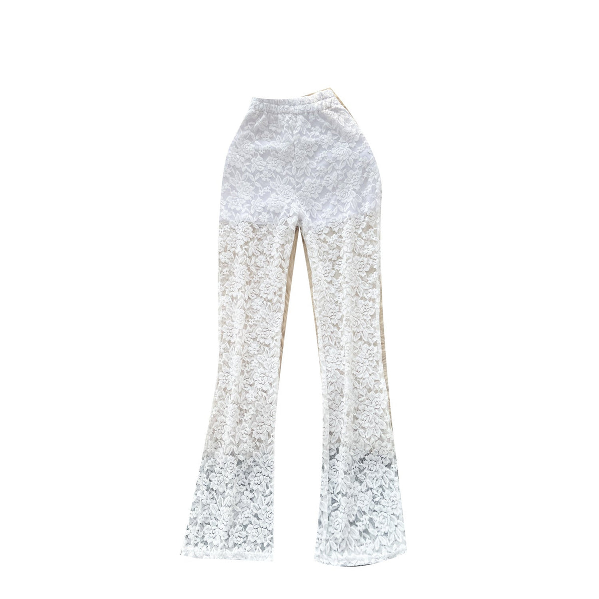 Pure And Alluring Versatile Thin Sheer Lace Pants Casual And Tight-fit - SNMShop