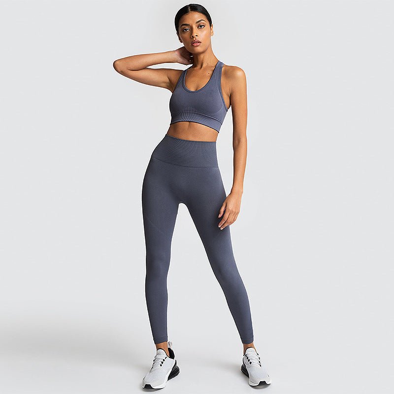 Seamless Gym Set Nylon Woman Sportswear - SNMShop