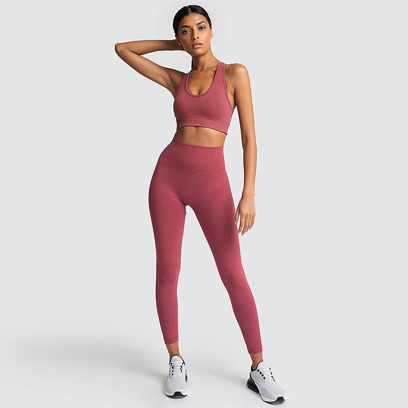 Seamless Gym Set Nylon Woman Sportswear - SNMShop