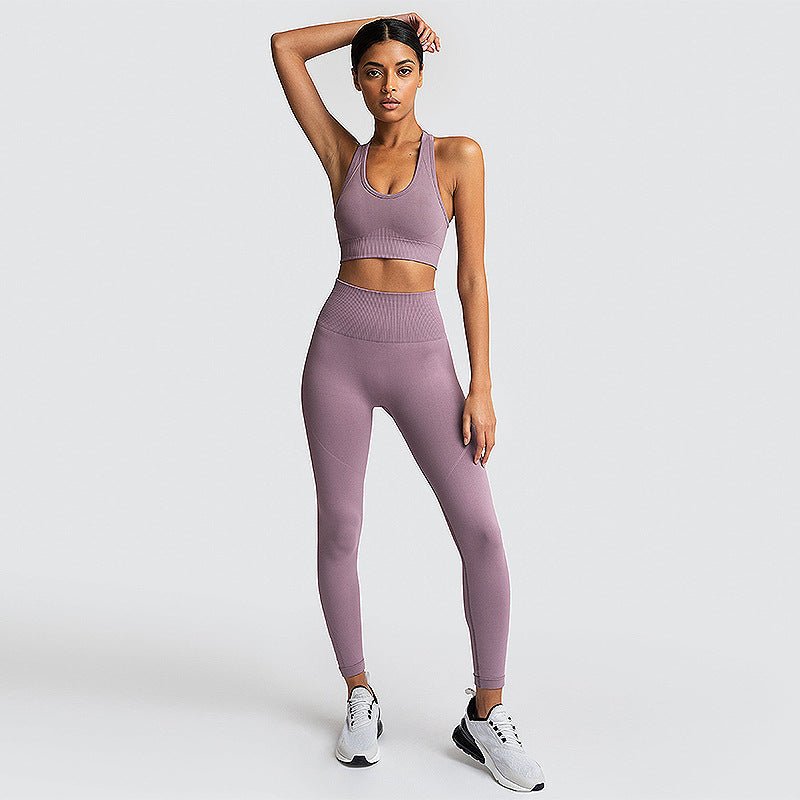 Seamless Gym Set Nylon Woman Sportswear - SNMShop